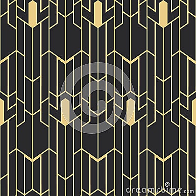 Abstract art deco seamless pattern Vector Illustration