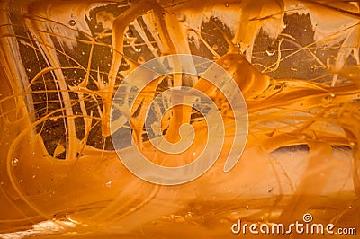 Abstract art with emulsions Stock Photo