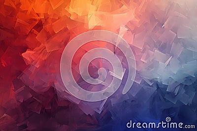 Abstract Art, Exploring Color and Form Through Overlapping Geometric Shapes in a Vibrant, Dynamic Composition with Stock Photo