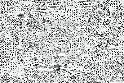 Abstract art with hand drawn patterns and shapes Stock Photo