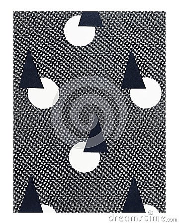 Abstract art illustration wall art print and poster design remix from original artwork Cartoon Illustration