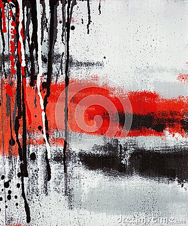 Abstract art painting dripping Stock Photo