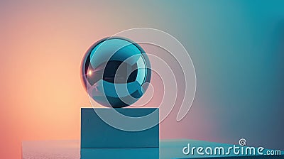 Abstract art sculpture featuring an electric accumulator, fusing modern technology and artistic design. Electric Stock Photo