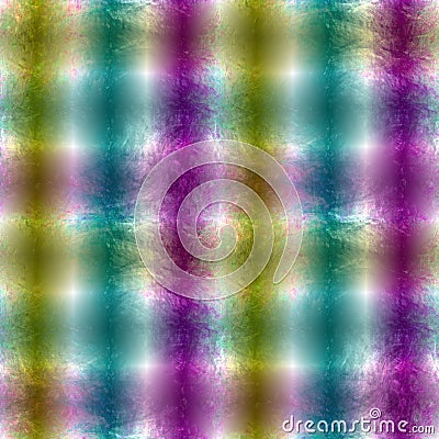Abstract art, seamless pattern, background. Vertical stripes with different colors. On top, square lite grid. Stock Photo