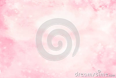 Abstract artistic light pink watercolor background with stains Stock Photo
