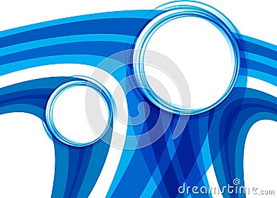 Abstract artistic creative blue background Vector Illustration