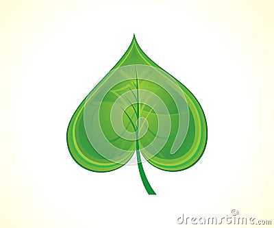 Abstract artistic creative green betel leaf Vector Illustration