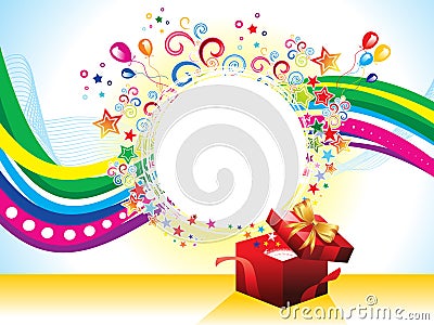 Abstract artistic creative magical explode Vector Illustration