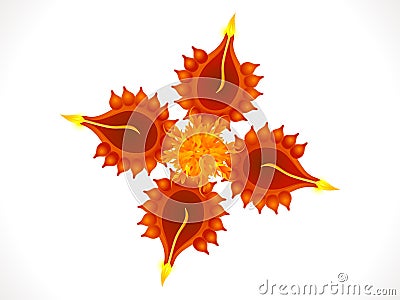 Abstract artistic diwali background Vector Illustration