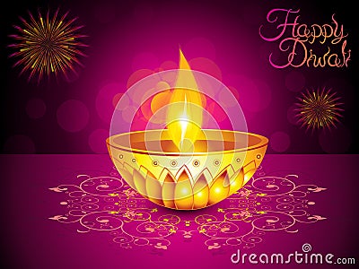 Abstract artistic diwali background Vector Illustration