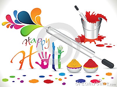 Abstract artistic holi background Vector Illustration