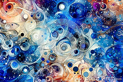 Abstract artistic image background with random shapes. Textured background Stock Photo
