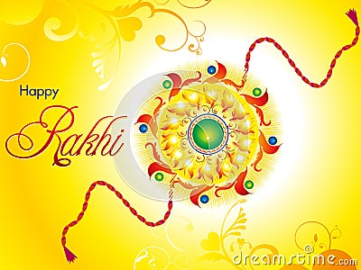 Abstract artistic raksha bandhan wallpaper Vector Illustration