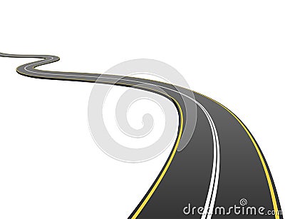 Abstract asphalt road Vector Illustration