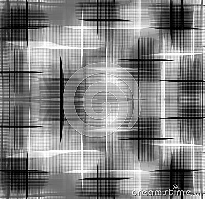 Abstract Asymmetrical Glittering Black and White Pattern Stock Photo