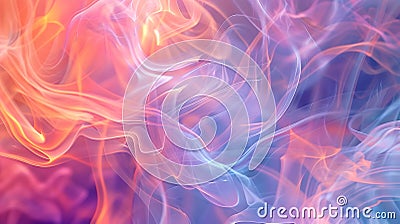 Abstract Atmospheric Visions: Enigmatic Smoke Coil Art in Ephemeral Shades Stock Photo