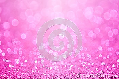 Pink Princess Baby Girl Birthday Background Stock Photo