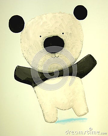 Abstract baby panda Stock Photo