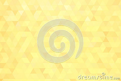 Abstract background from regular geometric pattern of triangles of variable light yellow color Stock Photo