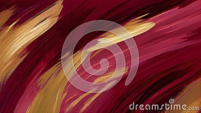 Abstract backdrop of multi colored acrylic painting strokes ,generative AI Stock Photo