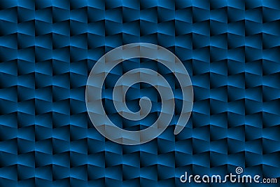 The blue box is a pattern as an abstract background. Vector Illustration