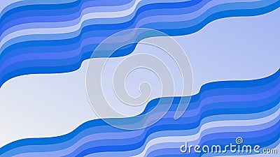 Abstract background with a blue color combination wave object Vector Illustration