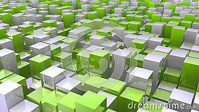 Abstract background of 3d blocks Stock Photo