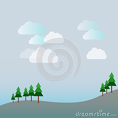 abstract background of landscape Vector Illustration