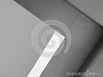 Abstract background architecture lines. modern architecture detail. Refined fragment of contemporary office interior / public buil Stock Photo