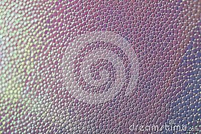 Abstract background with artificial leather. Stock macro texture. Imitation of iridescent scales Stock Photo