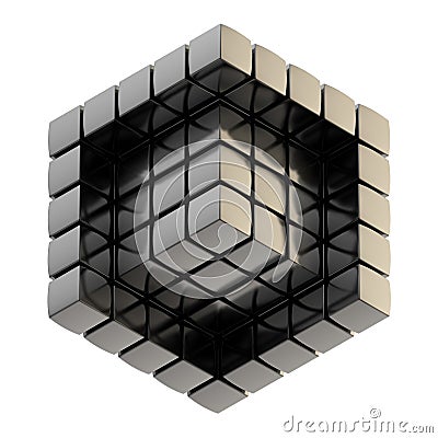 Abstract background as cube structure Stock Photo