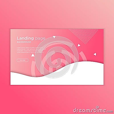 Abstract Backgrounds for Landing Page Vector Illustration