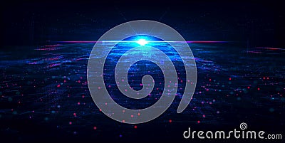 Abstract Background - Big Data - Neural Networks - AI Stock Photo
