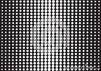 Abstract background with black dots, pop art style. Vector Cartoon Illustration