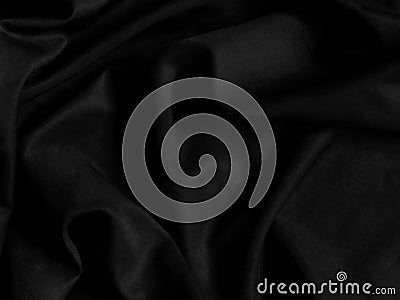 abstract background black luxury cloth or liquid wave or wavy folds of grunge silk texture satin velvet material or elegant Stock Photo