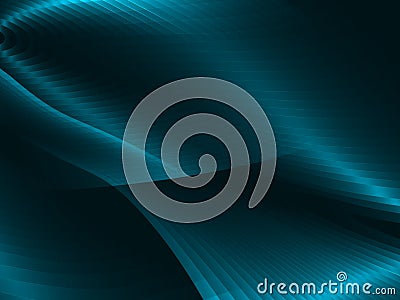 Vector abstract background with blue neon waves Vector Illustration