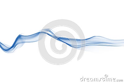 Abstract background - blue silky smoke Stock Photo