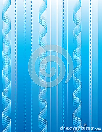 Abstract background of blue stripes Vector Illustration