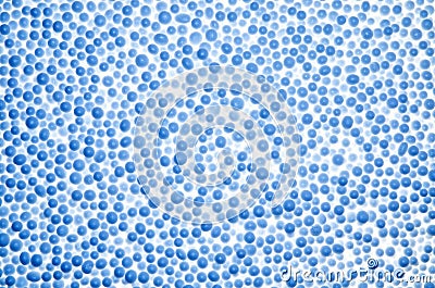 Abstract background from blue styrofoam ball texture Stock Photo