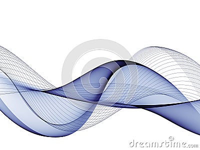 Abstract background, blue waved lines for brochure, website, flyer design Stock Photo