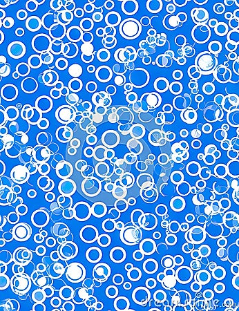 abstract background of blue and white circular with different circles in them Stock Photo