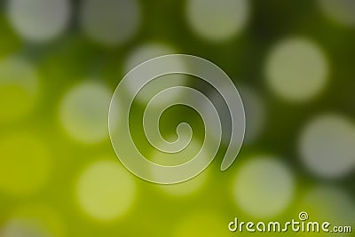 Abstract background of blurred green grass with bokeh lights Stock Photo