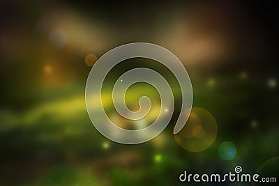 Bokeh of lights on black background - Image Stock Photo