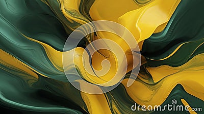 abstract background with bold yellows and rich greens 3 Stock Photo
