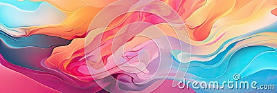 Abstract background with bright colors and fluid shapes Dynamic composition with glowing lines Stock Photo