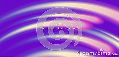 Abstract background of bright lights moving by circle direction and creating shiny neon texture of comet movement Vector Illustration