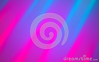 Abstract background. Bright pink and blue lines. Modern style composition. Color glowing pipes. Minimalistic design Vector Illustration