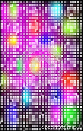 Abstract background with bright squares Stock Photo