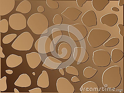 Abstract background brown rocks Vector Illustration
