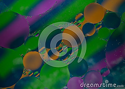 Abstract background of bubbles Stock Photo
